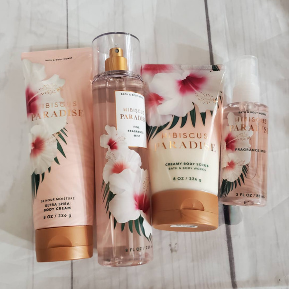 Bath & Body Works Other - NWT Bath & Body Works Hibiscus Paradise Body Care Scrub Lotion Cream Fragrance